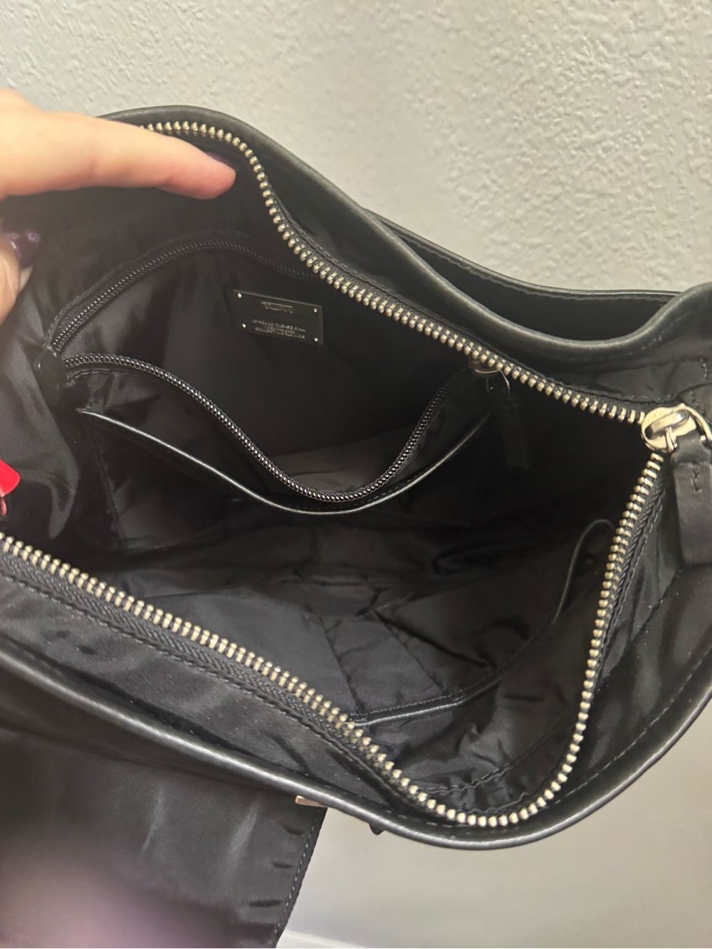 Tumi Black Crossbody Bag with Front Pockets - Picture 8 of 12